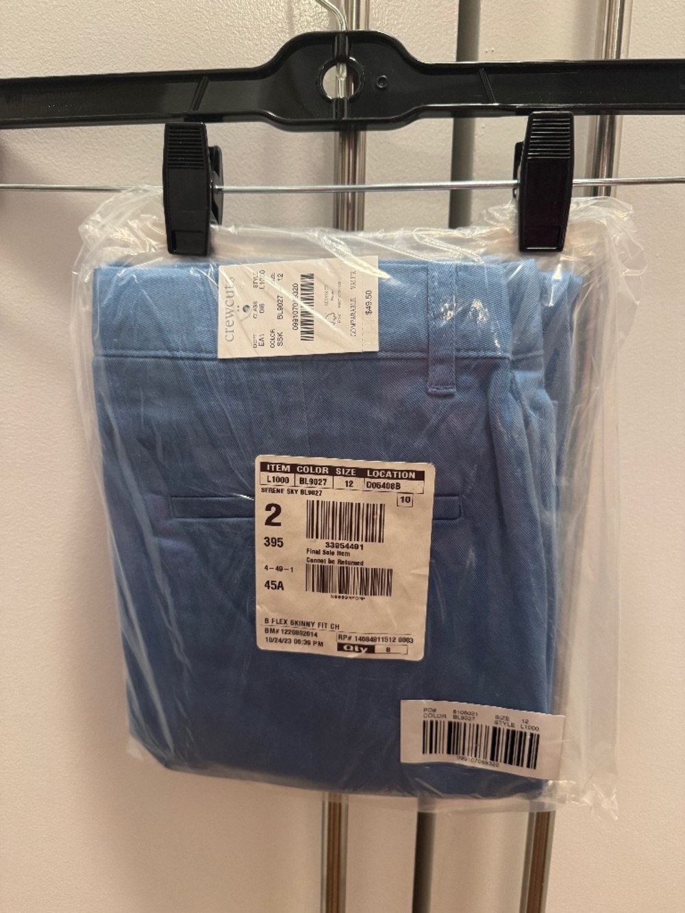 J.Crew Boys Flex Skinny Fit Pants Size 12
